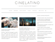 Tablet Screenshot of cinelatino.it